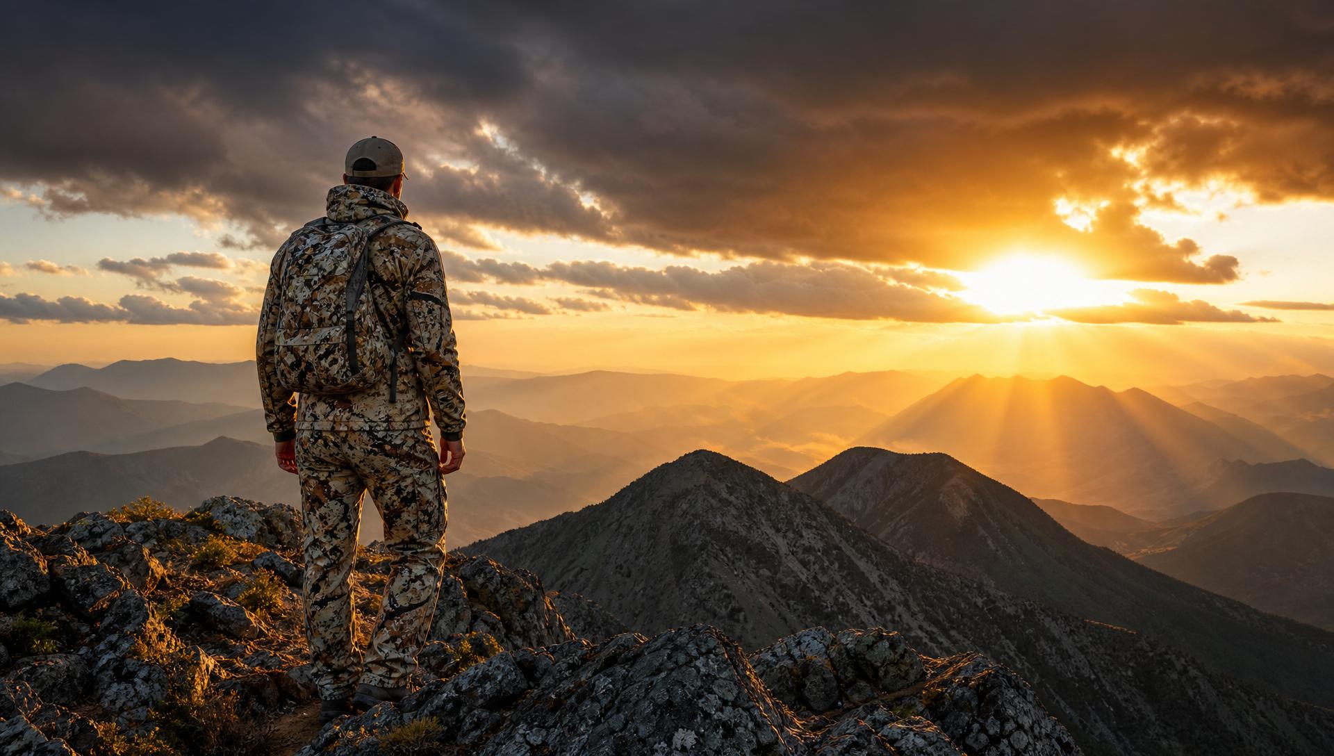 Mountain range at dawn — the hunt of a lifetime